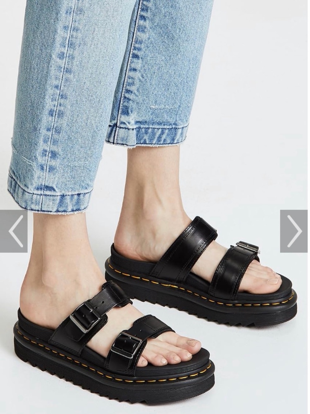 Dr. Martens Myles Brando Leather Sandals Size Women 7